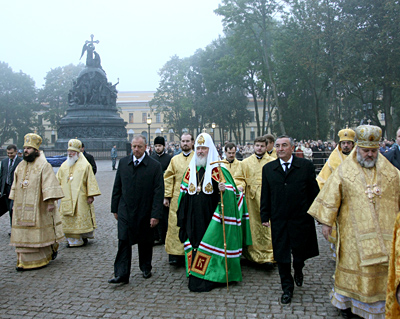 Святейший Патриарх Кирилл в Великом Новгороде
