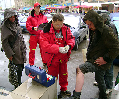 Помощь бездомным. Фото из личного архива Ильи Кускова