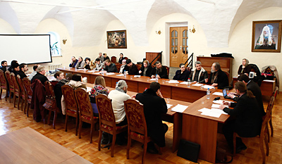 Семинар преподавателей иконописи в Высоко-Петровском монастыре, март 2011.