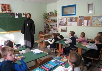 Урок в первой московской православной гимназии "Радонеж"