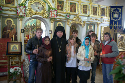 Участники Первого съезда православной молодежи в Якутии