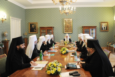 Заседание Священного Синода 6 июня 2012 года. Фото: Пресс-служба Патриарха Московского и всея Руси