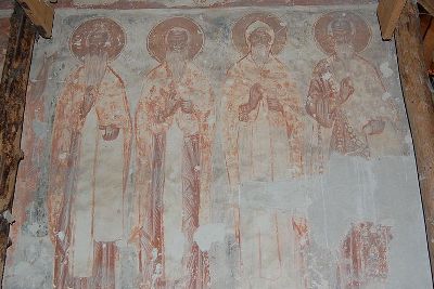 Преподобные отцы. Роспись нижнего яруса Рождественского собора