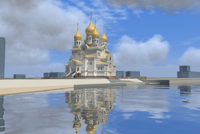 За возведением главного православного собора Поморья можно наблюдать онлайн