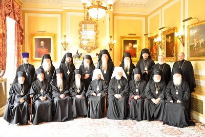 Участники конференции архиереев Русской Православной Церкви, осуществляющих свое служение за пределами ее канонической территории