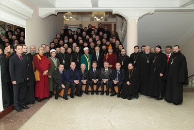 Участники сборов военного духовенства