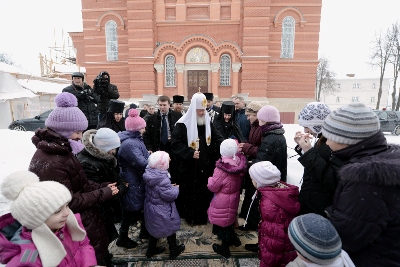 Патриаршее служение в Покровском Хотьковом монастыре 19 марта 2013 г. Фото: Патриархия.ru
