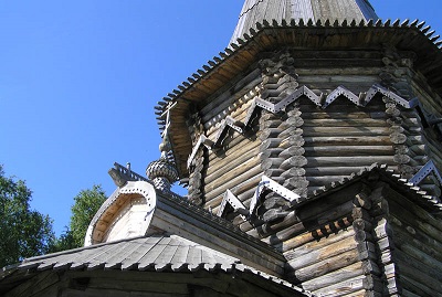 Храм прп. Александра Свирского в заонежской деревне Космозеро