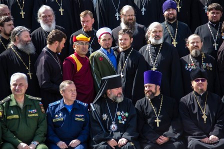 Участники учебно-методического сбора военного духовенства
