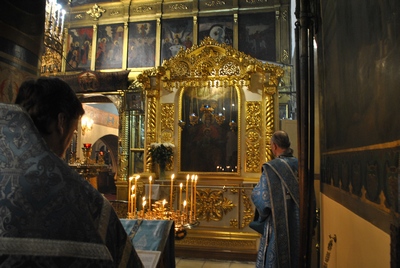 Икона  Божией Матери "Державная" в Казанском храме в Коломенском