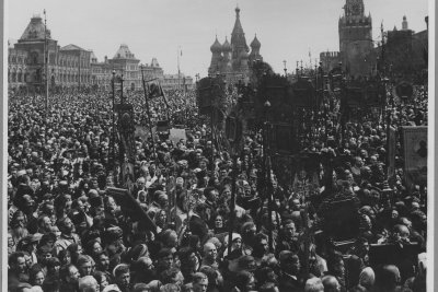 Крестный ход по Красной площади. 1918 г.